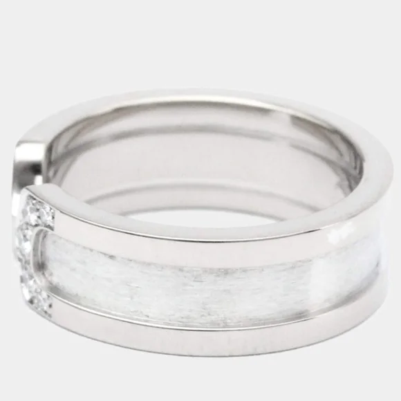 SOLD- Cartier C De Cartier 18K White Gold Diamond Ring - Picture 7 of 12